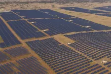 Photo of a gigantic solar farm. Photo credit: Xin Jin