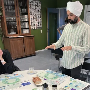 Jagdeep Singh showcasing Zero Waste Roadmap Game